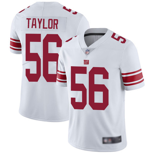 Men New York Giants #56 Lawrence Taylor White Vapor Untouchable Limited Player Football NFL Jersey